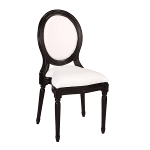 Stuhl Montaigne schwarz und weiss