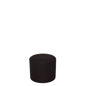 Hocker rund mit schwarzer Husse Ø 50 cm H 45 cm