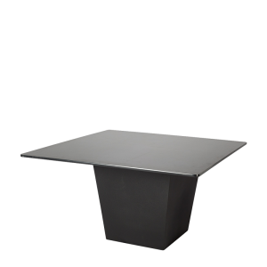 Tisch Kegel schwarz Platte schwarz 140 x 140 cm H 75 cm