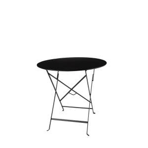Table Trocadéro ronde noire Ø 77 cm H 74 cm