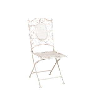 Stuhl Chantilly aus Gusseisen weiss