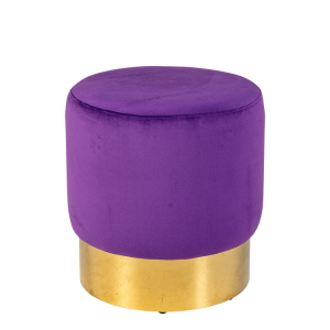 Hocker Belle Epoque violett Ø 40 cm H 42 cm