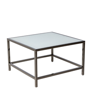 Beistelltisch Unico quadratisch Stahl 65 cm x 65 cm H 40 cm