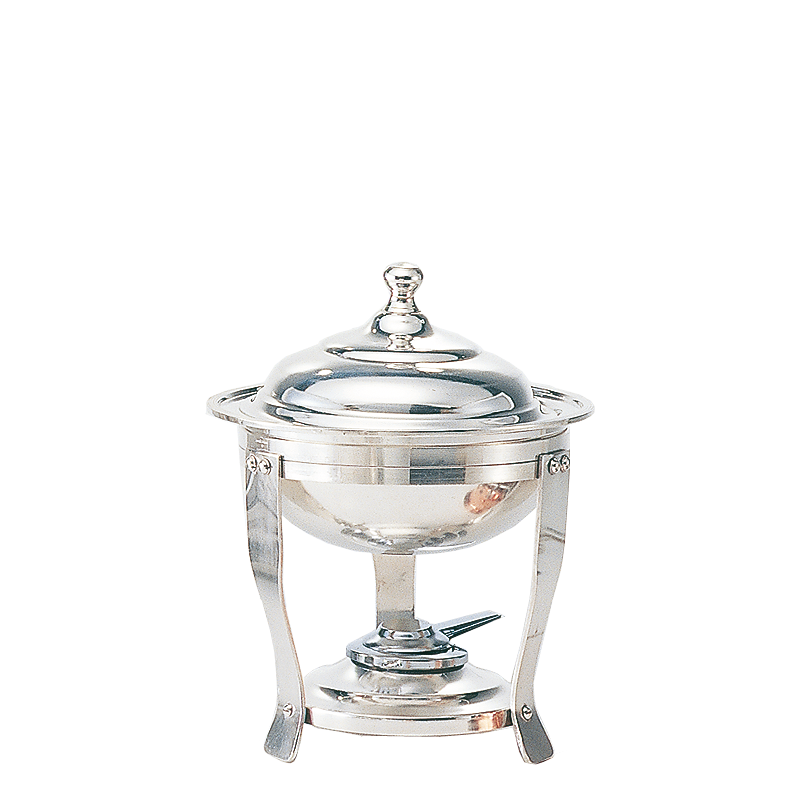 Chafing-Dish Silber rund H 36 cm Ø 27 cm