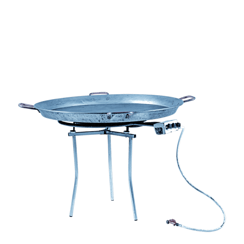 Poêle à Paella Ronde 44,5 Cm - Compatible Induction, Feu, Four, Barbecue - 4