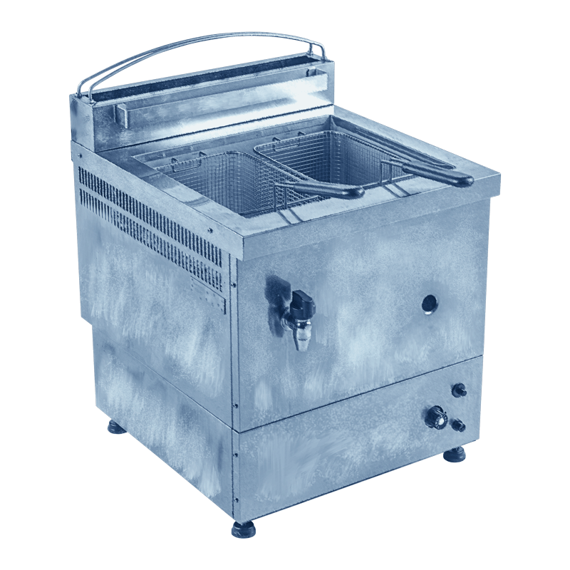 Doppel-Fritteuse 2x 7 Liter – Gas