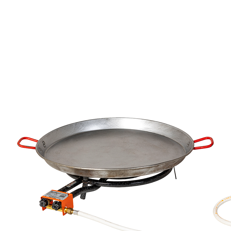 Paella-Pfanne Ø 70 cm geliefert mit Butangas-Brenner