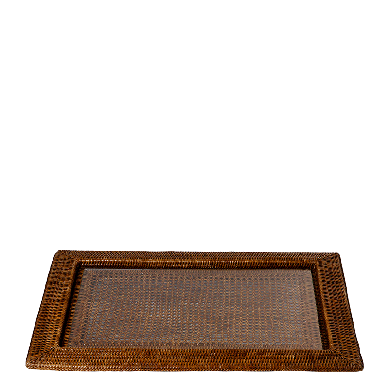 Platte Louisiane 46 x 63 cm mit Glaseinsatz