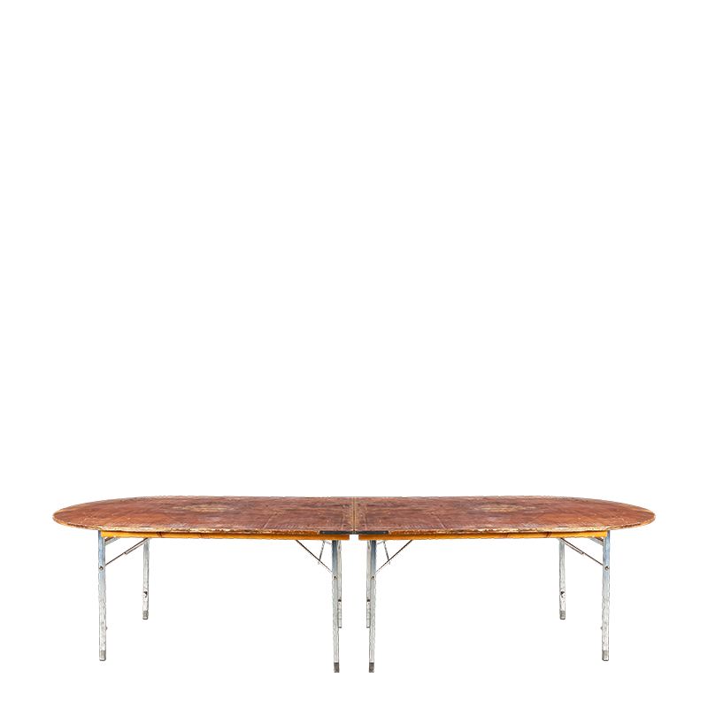 Tisch oval 100 x 300 cm