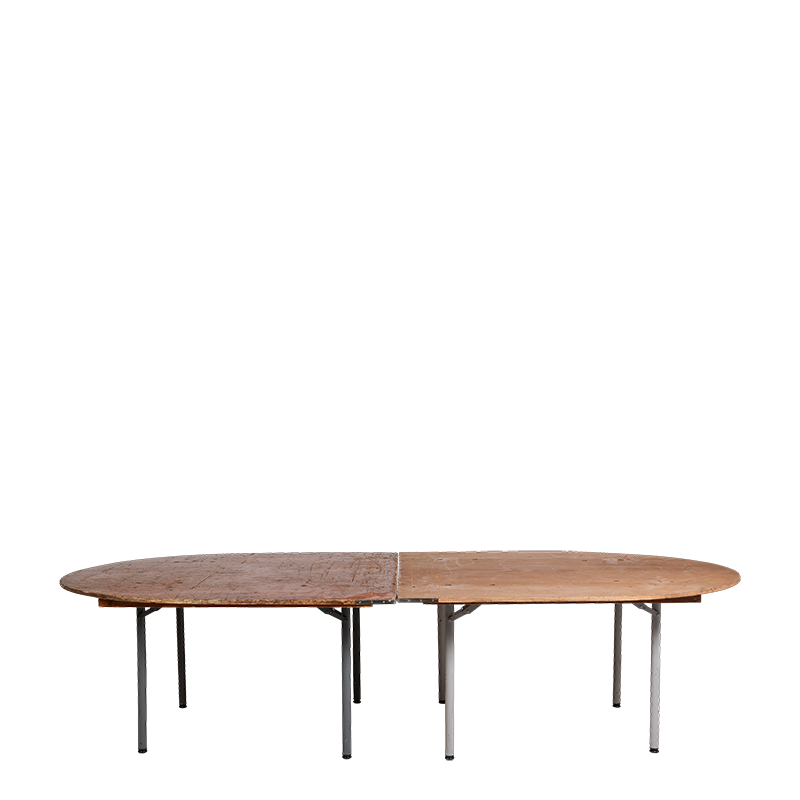 Table ovale de 150 x 300 cm