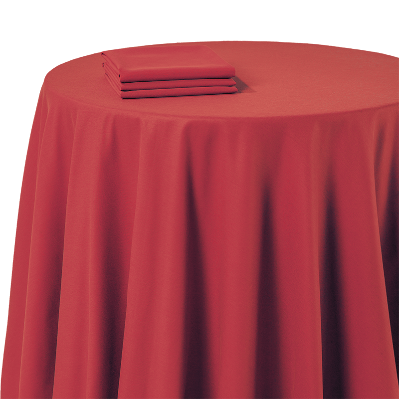 Tischtuch Chintz rot 240 x 240 cm feuerschutzbehandelt
