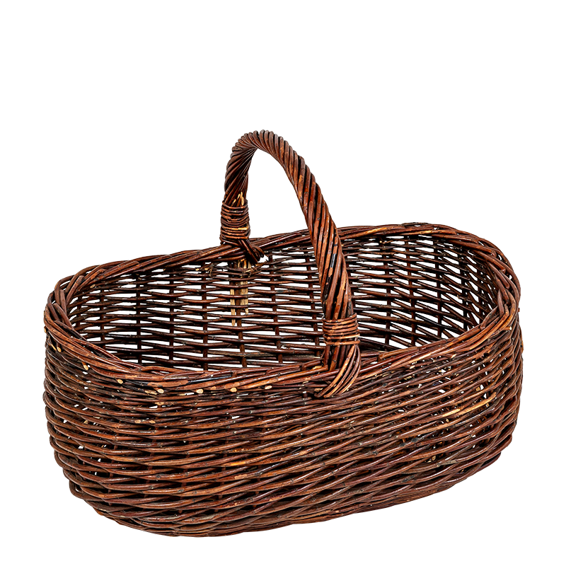 Panier Vintage en osier Ø 26/44 cm H 24/30 cm