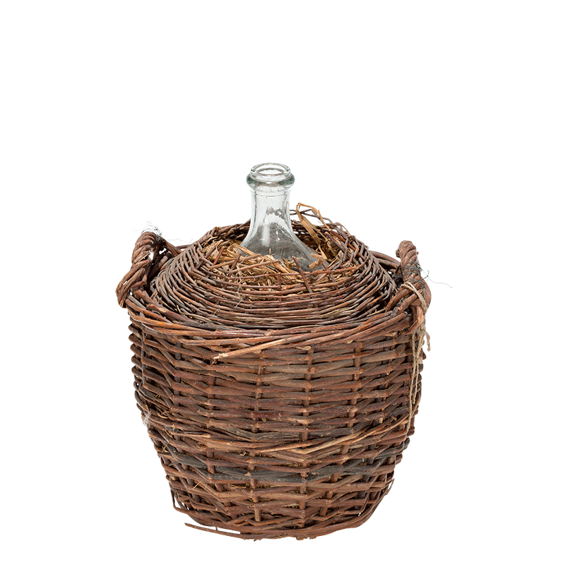 Glasflasche Eau de Vie Vintage gross Ø 53 cm H 50 cm