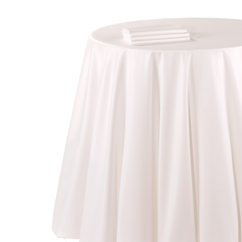 Tischtuch Chintz weiss 290 x 290 cm feuerschutzbehandelt