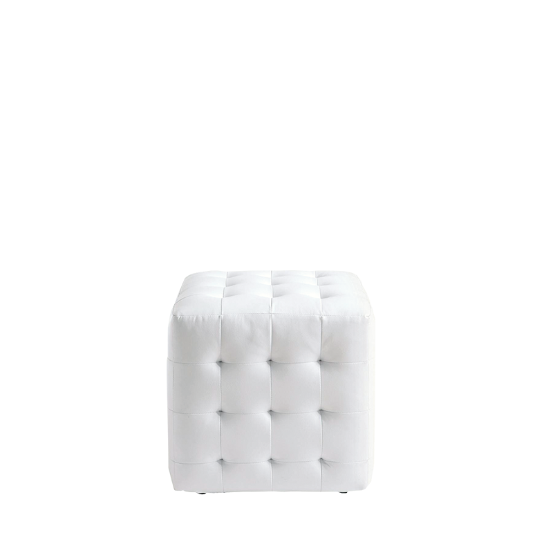 Hocker Chesterfield weiss 44 x 44 cm H 42 cm