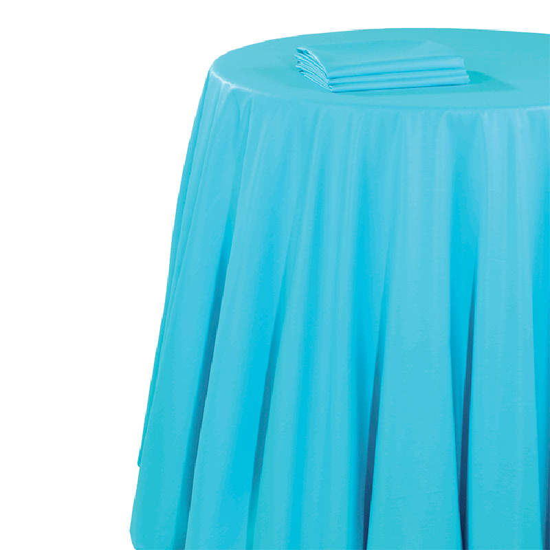Nappe chintz turquoise 270 x 270 cm
