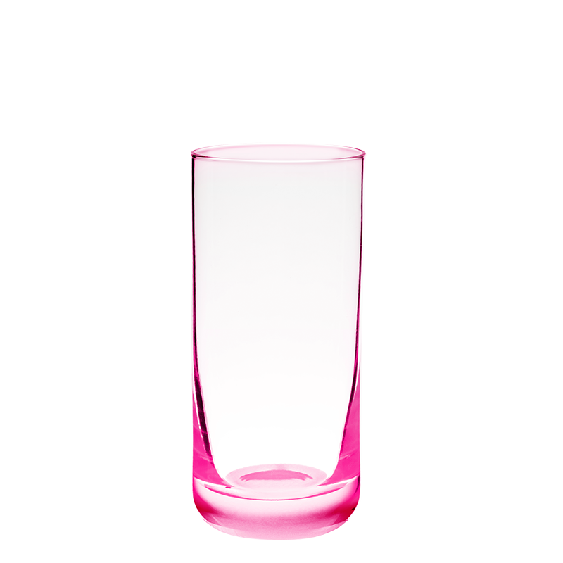 Longdrink-Glas rosa fluoreszierend 32 cl