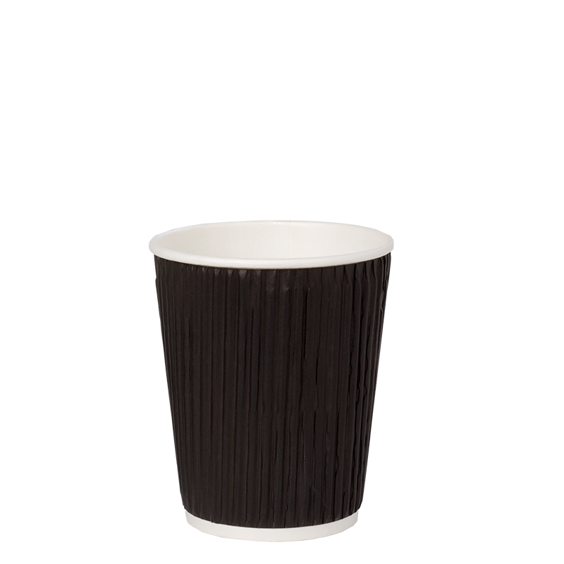 Pappbecher Karbon gross 23 cl (per 50 Stück)