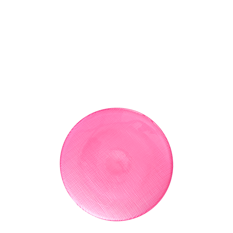 Brotteller Glas rosa Ø 14 cm