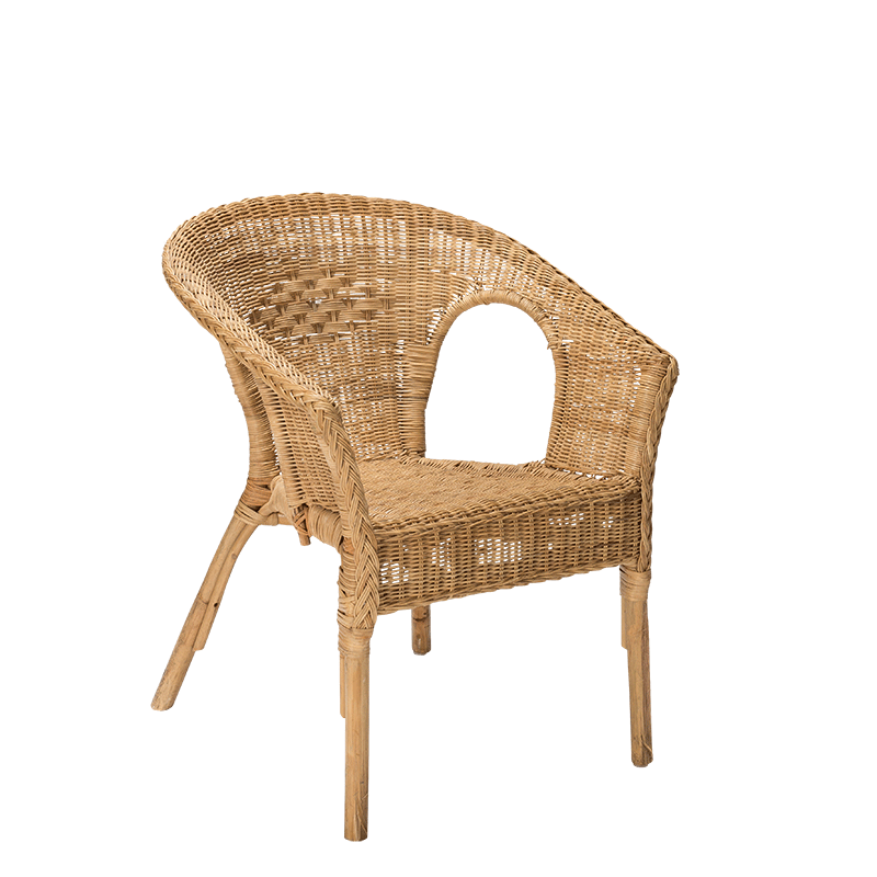 Sessel aus Rattan H 79 cm