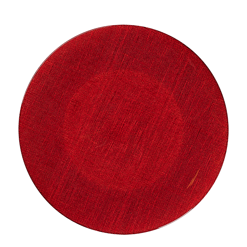 Platzteller Glas rot Ø 32 cm