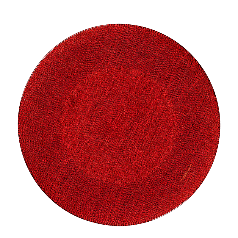 Platzteller Glas rot Ø 32 cm