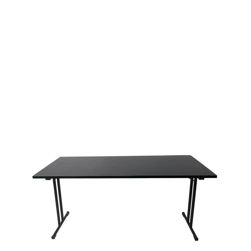Seminar-Tisch schwarz 80 x 160 cm