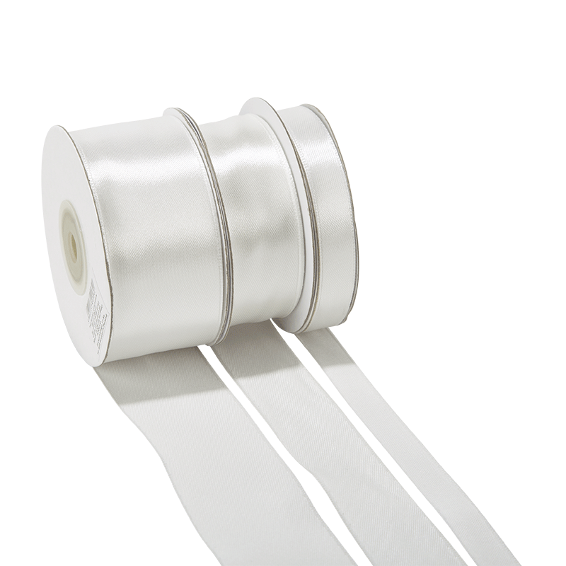 Seidenband cremefarbe – Breite: 12 mm – Rolle mit 25 m