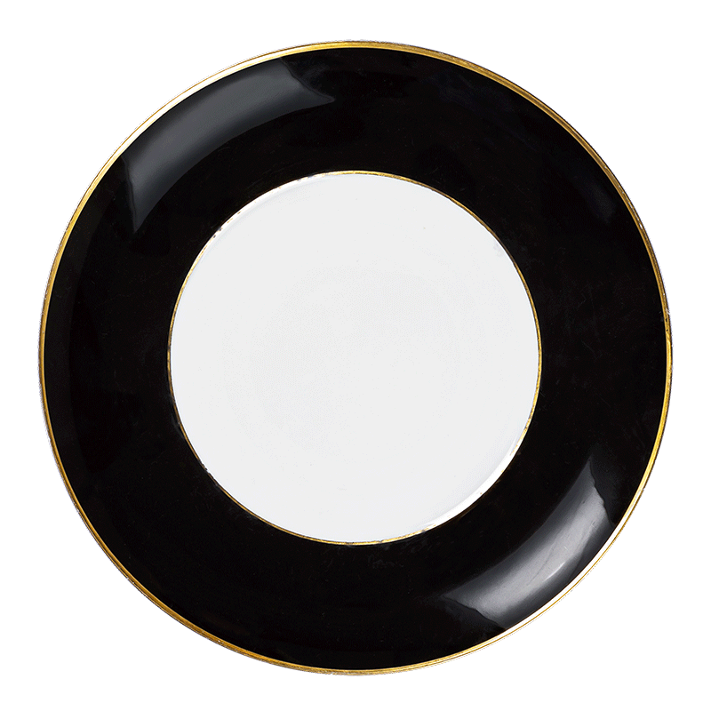 Assiette plate Rocco noire Ø 27 cm