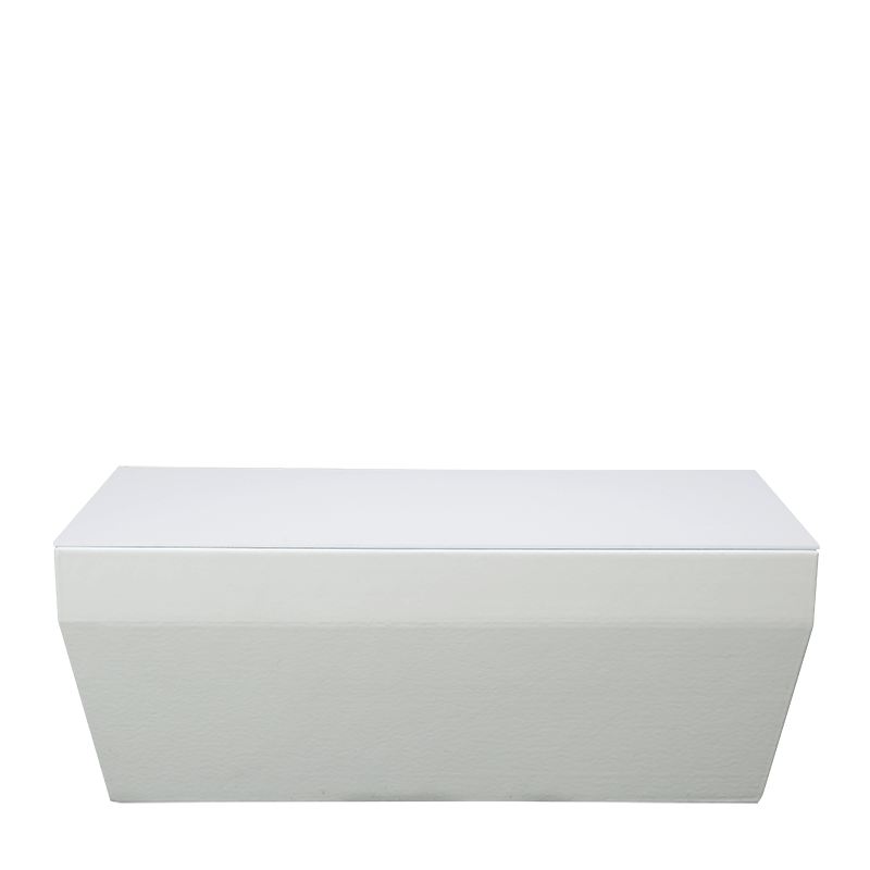 Couchtisch Pool weiss 40 x 80 cm H 38 cm