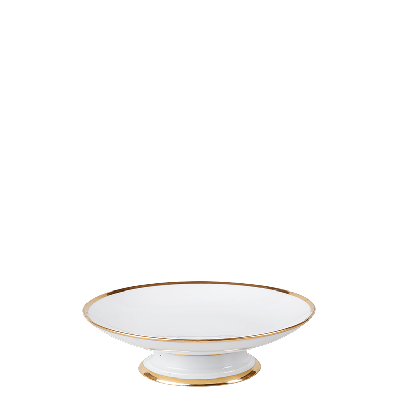 Obstschale Vintage tief Gold