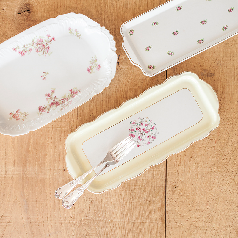 Cakeplatte Vintage floral