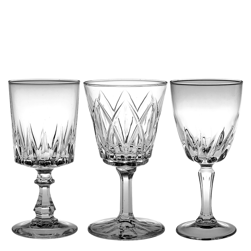 Glas Vintage Kristall Ø 7-9 cm H 16-19 cm 20-25 cl
