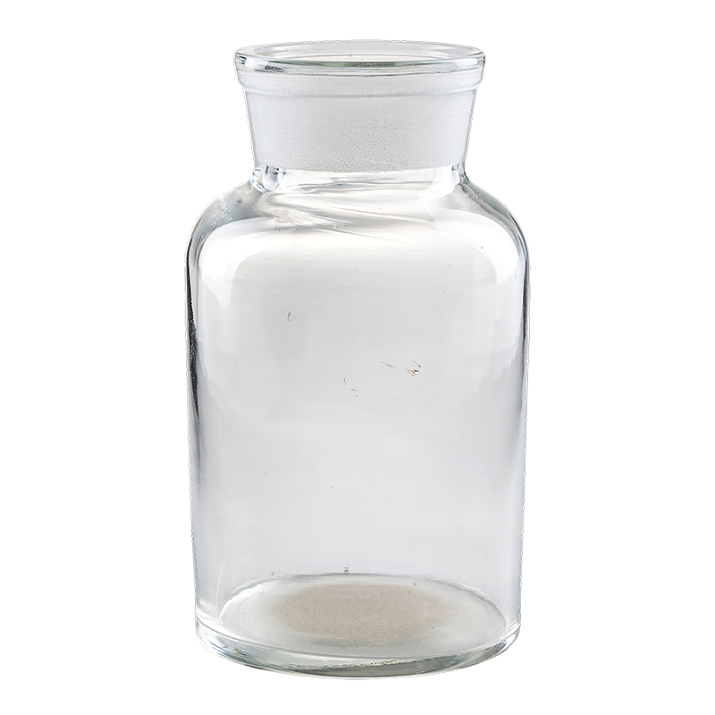 Pot à pharmacie vintage verre blanc petit format