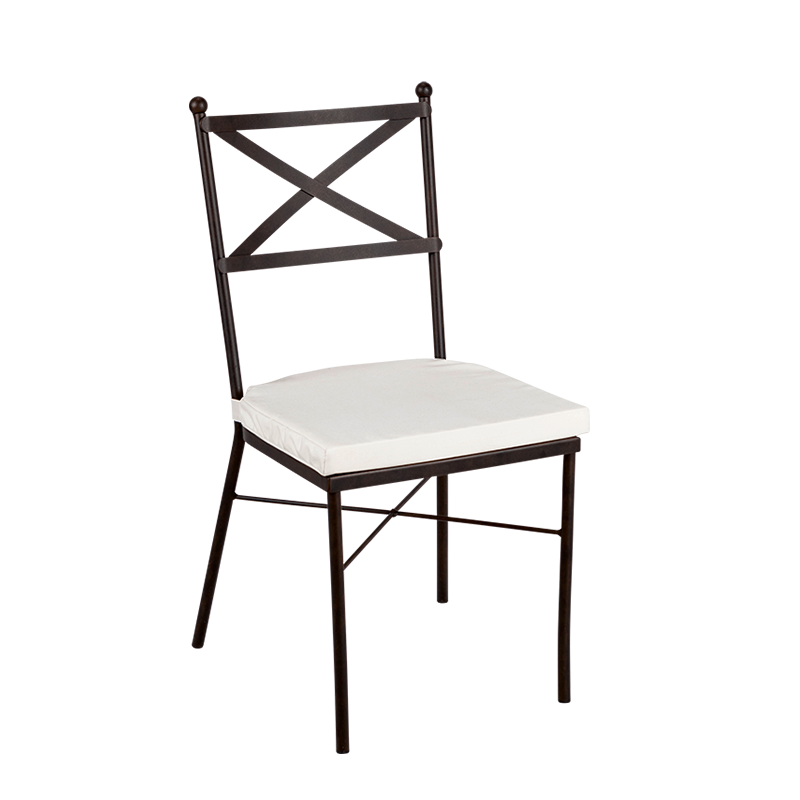 Stuhl Toskana mit Sitzkissen Crème