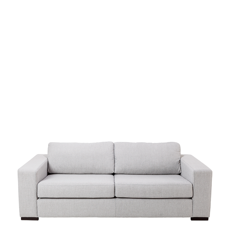 Sofa zwei Plätze Loft grau 196 x 80 cm H 73 cm