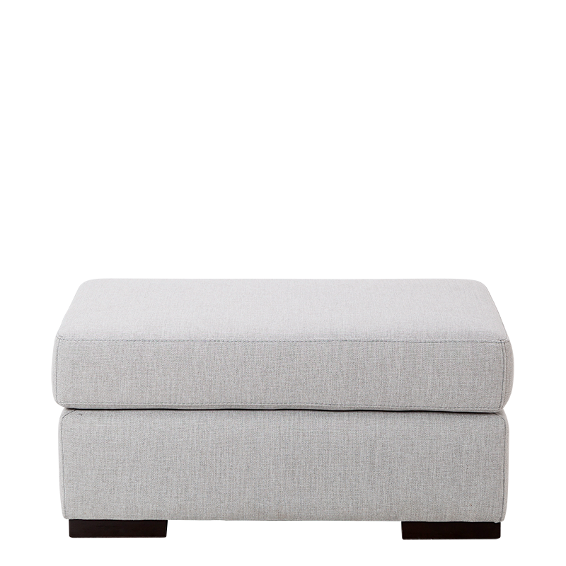 Hocker Loft grau 40 x 80 cm H 40 cm