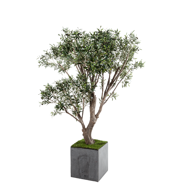 Künstlicher Olivenbaum H 185 cm mit Topf
