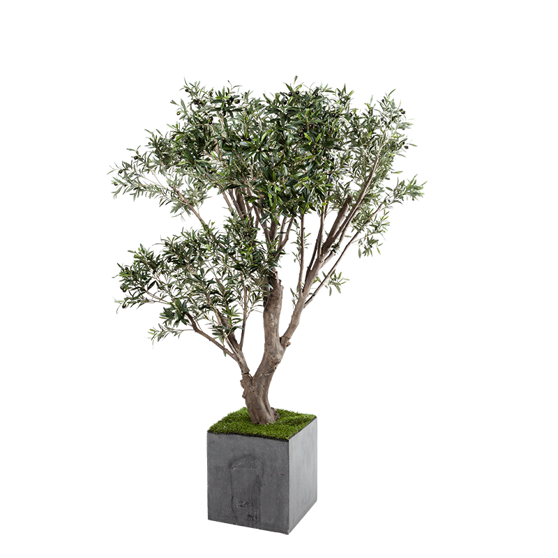 Künstlicher Olivenbaum H 185 cm mit Topf