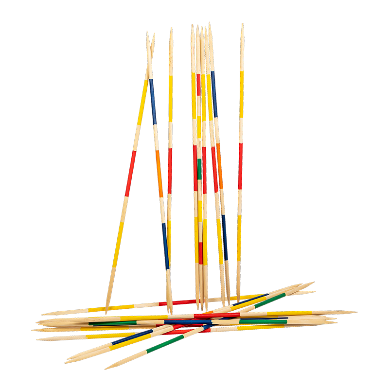 Jeu de Mikado géant en bois vintage