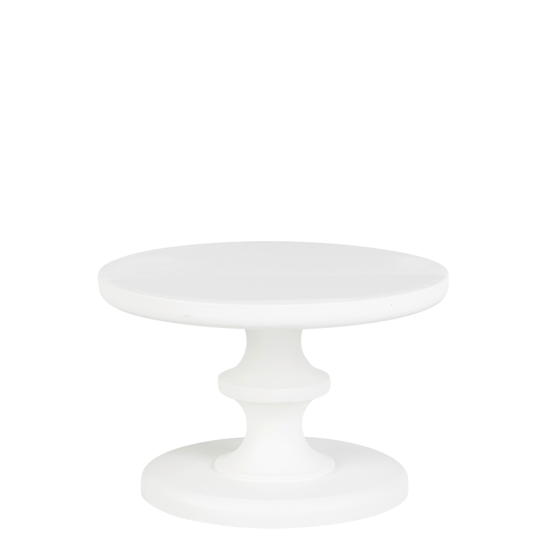 Kleiner Präsentierständer Weiss Ø 15 cm H 10,5 cm