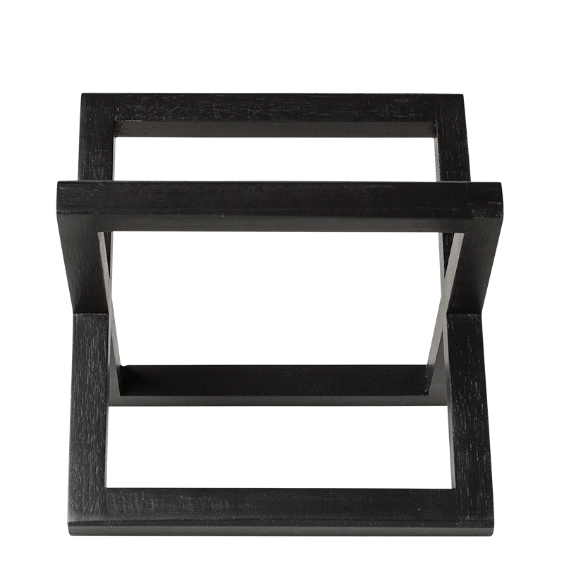 Vermietung Buffeterhöhung Holz schwarz 20 x 20 cm H 17,5 cm - Options