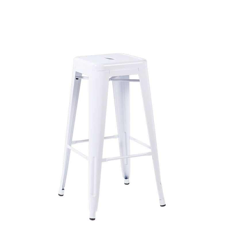 Barstuhl / Hocker Industrial weiss H 76 cm
