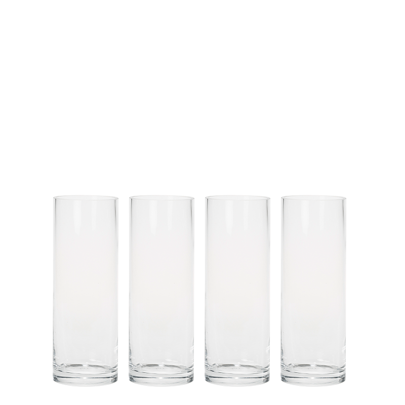 6er-Pack Zylinderförmige Vase Ø 9 cm H 25 cm