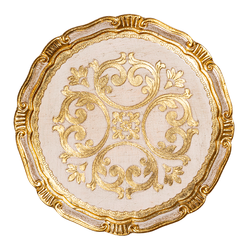 Platzteller Venezia Weiss-Gold Ø 32,5 cm