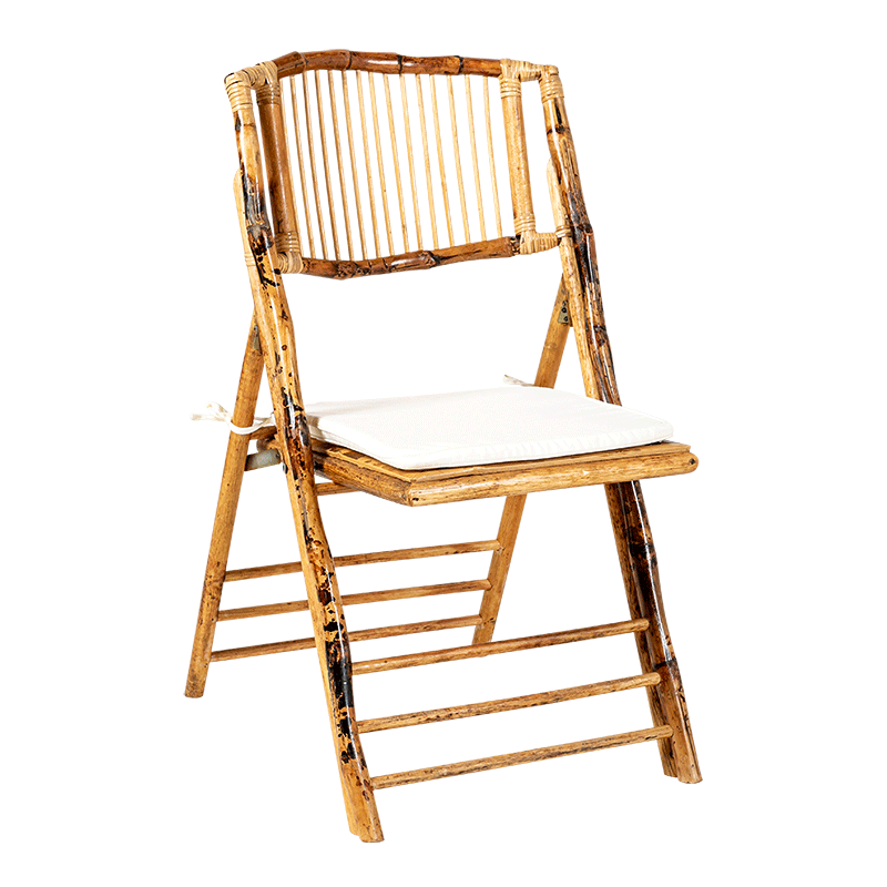 Stuhl Bali klappbar mit Sitzkissen Crème