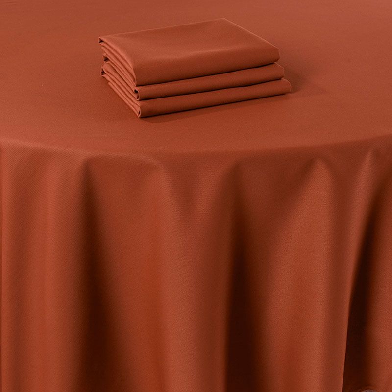 Nappe Marjorie terracotta 180 x 350 cm ignifugée M1