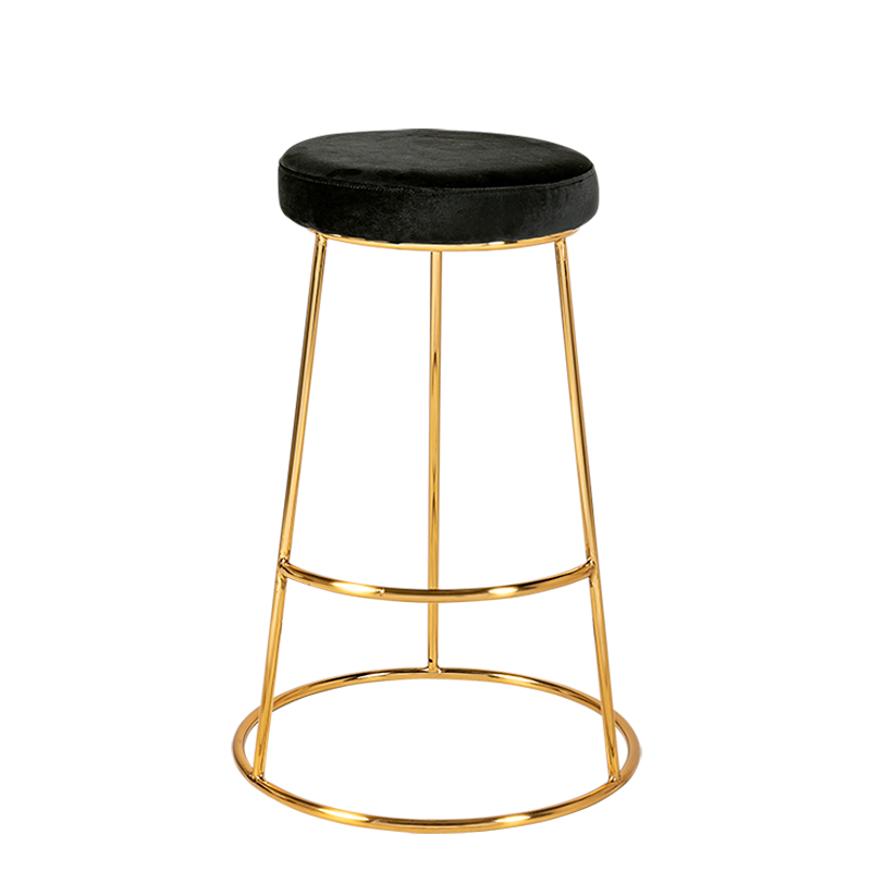 Tabouret Juliette noir H 80 cm