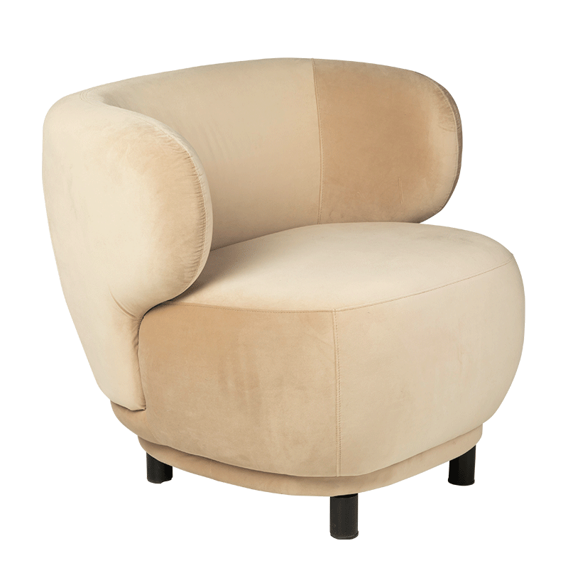 Sessel Elton taupe mit Erhöhung 78 x 90 cm H 80 cm