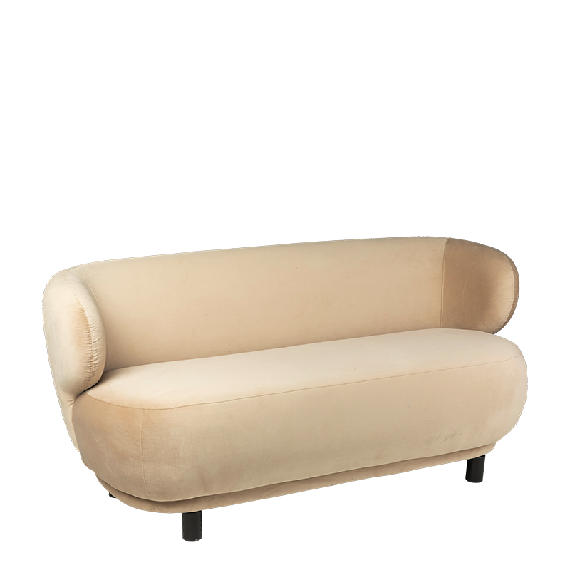 Sofa Elton taupe mit Erhöhung 78 x 170 cm H 80 cm